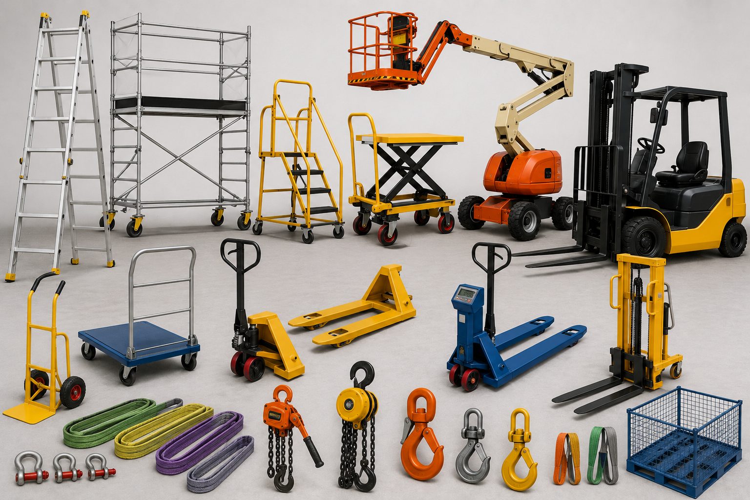 Access and Material Handling - Ladders, scaffolding, and trolleys